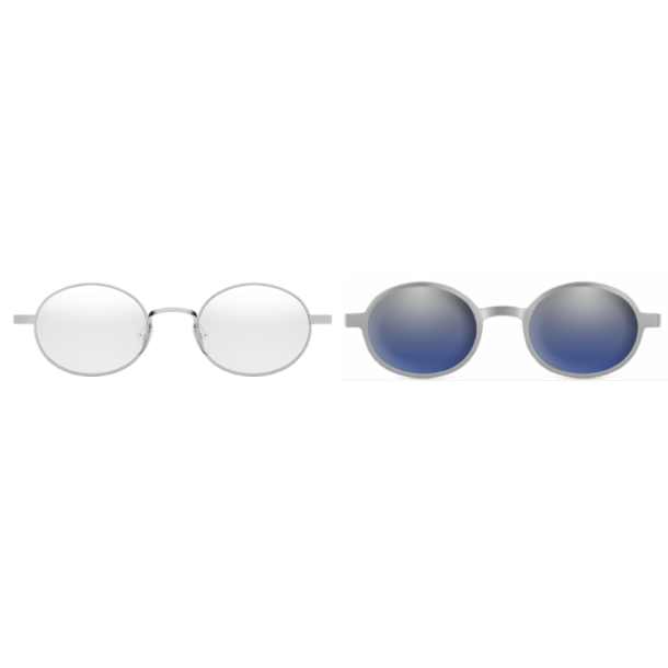 Metal frames with clip-on, gr