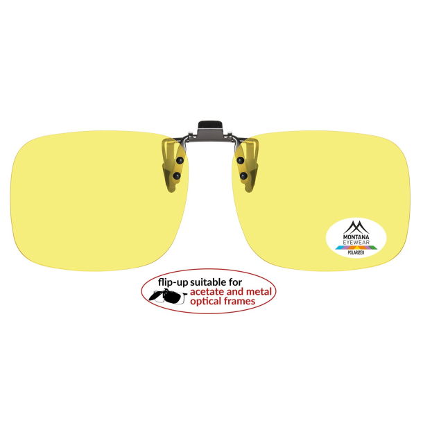 Clip-on / flip up, yellow glasses, 60-14