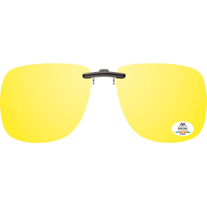 Clip-on / flip up, yellow glasses, 62-15