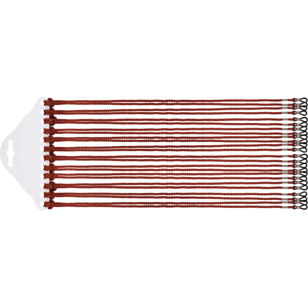 Glasses cords, brown - 12 stk