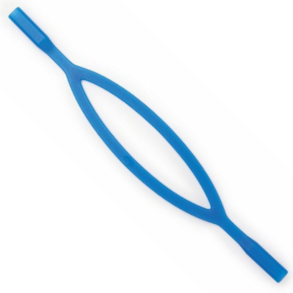 Silicone retainer bands blue, 3 stk