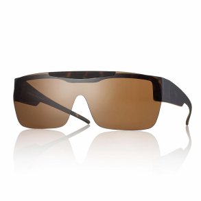 FIT-OVER FLIP-UP Matt Demi 145 w/Brown Lenses + Case