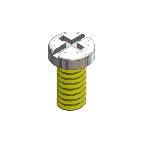 SCR:SAFE-LOK,+/-,1.4X3.5 2.5 HD,SIL-25