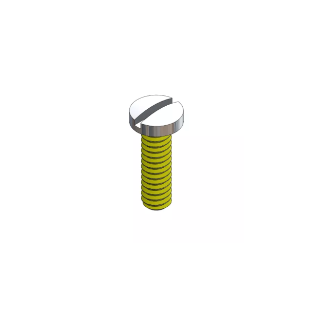 Safe-Lok&#153; Hinge &amp; Eyewire Screws, 1.60D x 5.00L, Silver, 25 stk 