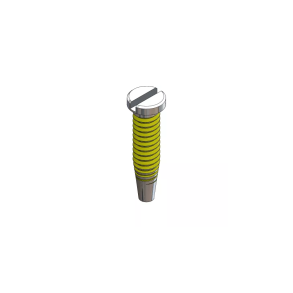 Safe-Lok™ Hinge & Eyewire Screws, 1.20D x 4.50L, Silver, 25 stk 