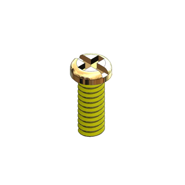 Safe-Lok&#153; Hinge &amp; Eyewire Screws, 1.40D x 4.50L, Gold, 125 stk - Udget spar 20% 