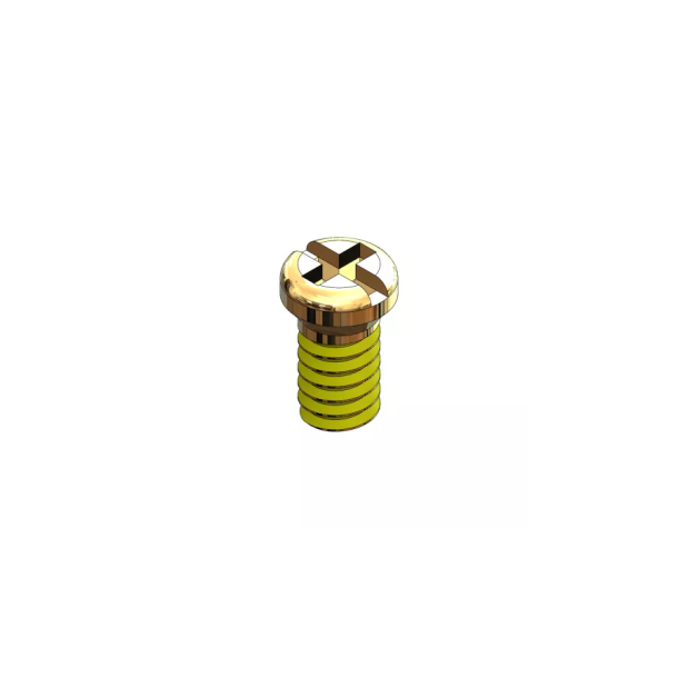 Safe-Lok&#153; Hinge &amp; Eyewire Screws, 1.40D x 3.50L, Gold, 25 stk - Udget spar 20%