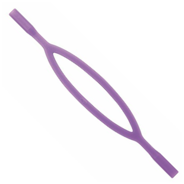 Silicone retainer bands purple, 3 stk