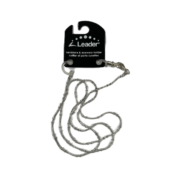 Necklace &amp; Eyewear holder - petite silver balls