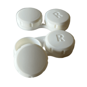 Hvide kontaktlinseetuier 50 styk